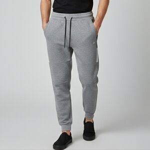 2(X)IST Men's Performance Cooling Stretch Cuffed Jogger Pants Heather Grey XL